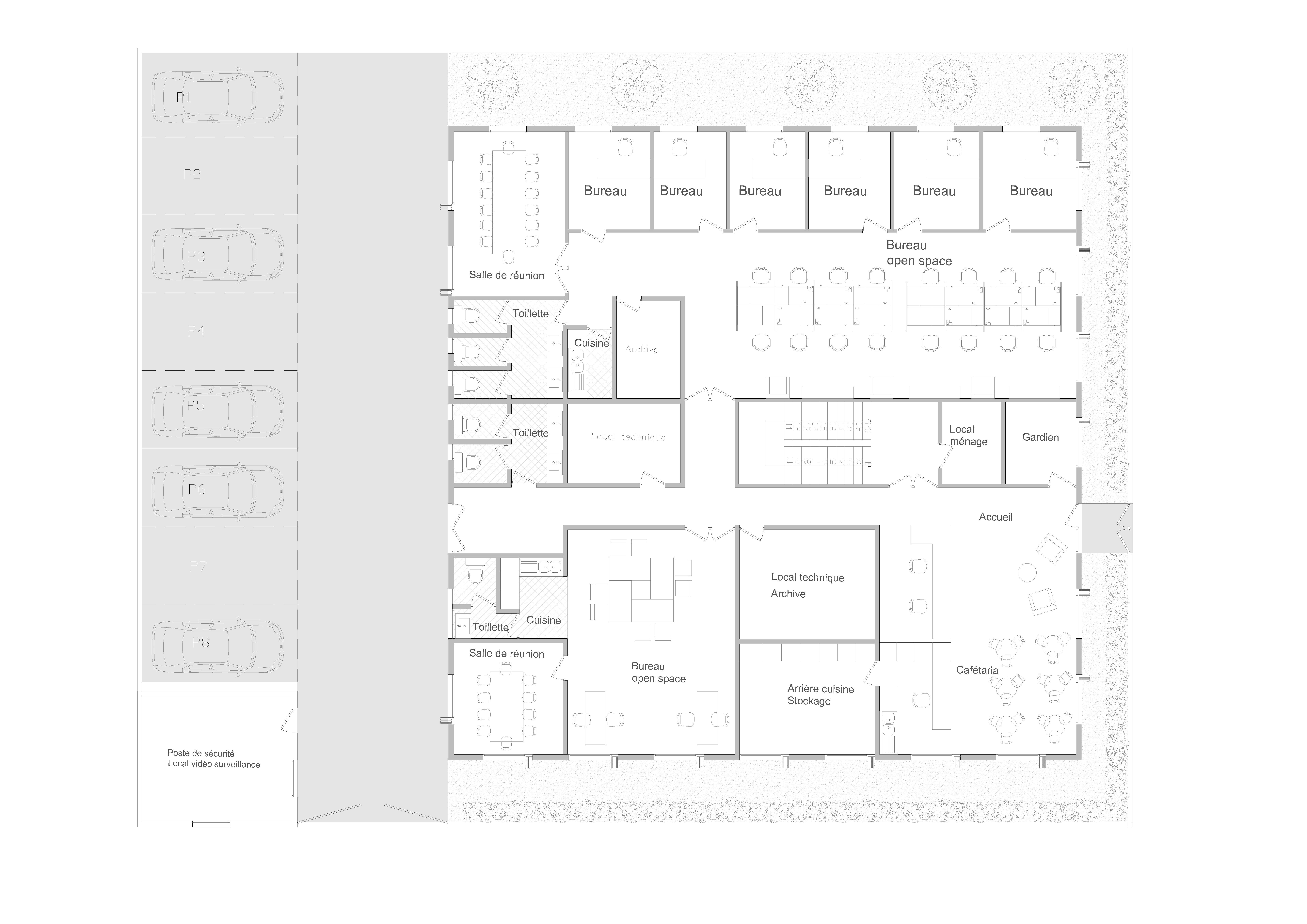 Immeuble de bureaux à N'Djaména