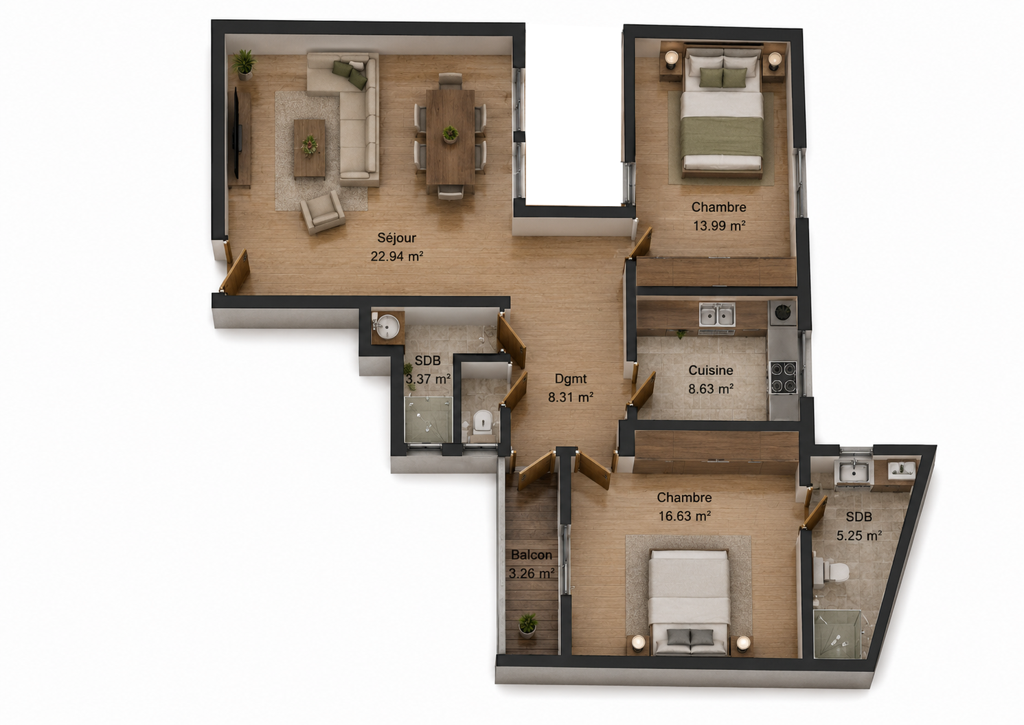 10 logements et commerce